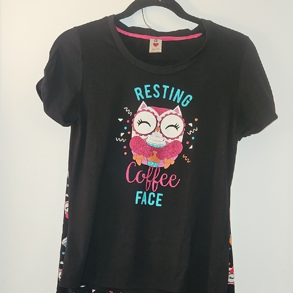 Black Owl Graphic Kids T-Shirt - Picture 1 of 6